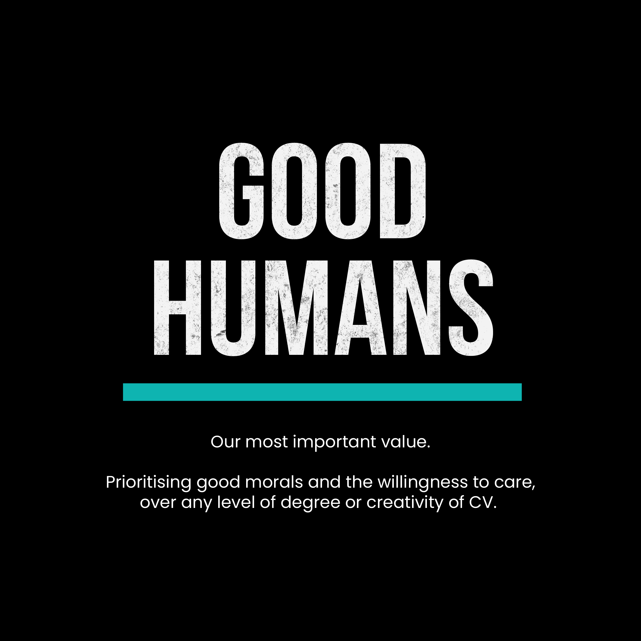 Values - 01 Good Humans